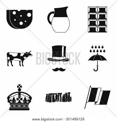 Region Icons Set. Simple Set Of 9 Region Icons For Web Isolated On White Background
