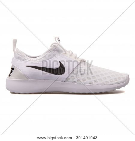 Vienna, Austria - August 10, 2017: Nike Juvenate White Sneaker On White Background.