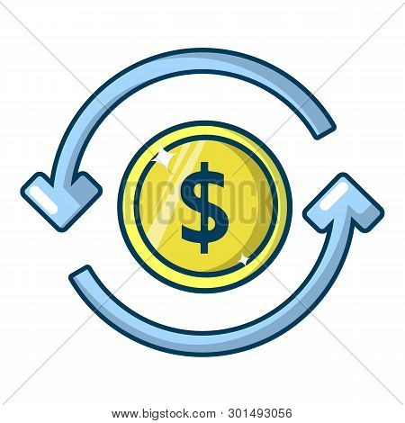 Circulation Money Icon. Cartoon Illustration Of Circulation Money Icon For Web
