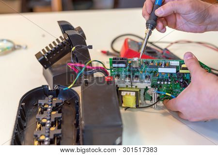 Repair Of Low-power Uninterruptible Power Supply Unit In The Service Center.
