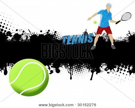 Grunge Tennis plakat