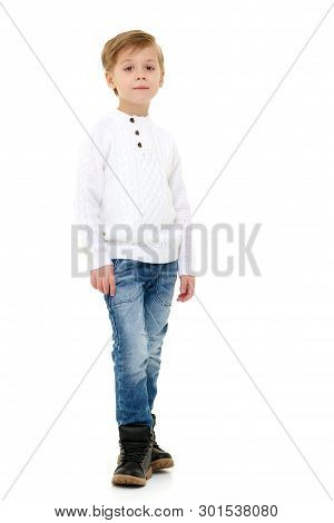 A Little Boy Of School Age Thought About It. The Concept Of The Childs Intellectual Development, Thi
