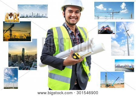 Male Engineer And Industrial And Power, Industrial Business.
