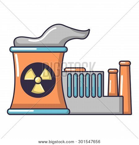 Atomic Reactor Icon. Cartoon Illustration Of Atomic Reactor Icon For Web.