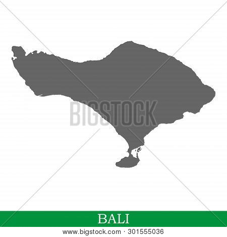 High Quality Map Of Bali Is The Island Of Indonesia