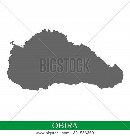 High Quality Map Of Obira Is The Island Of Indonesia