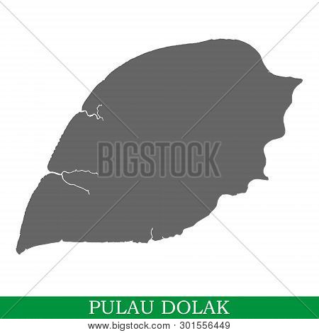 High Quality Map Of Pulau Dolak Is The Island Of Indonesia