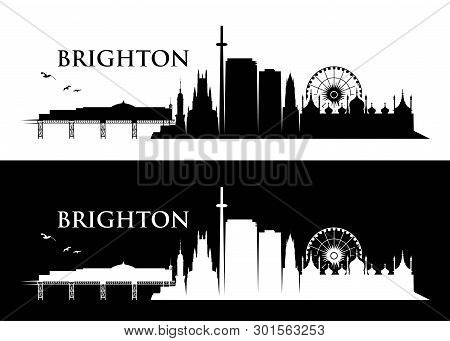 Brighton Skyline - Egnland - United Kingdom - Vector Illustration - Vector