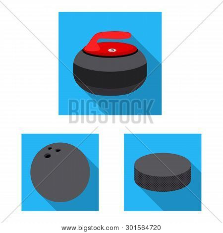 Vector Illustration Of Sport And Ball Sign. Set Of Sport And Athletic Vector Icon For Stock.