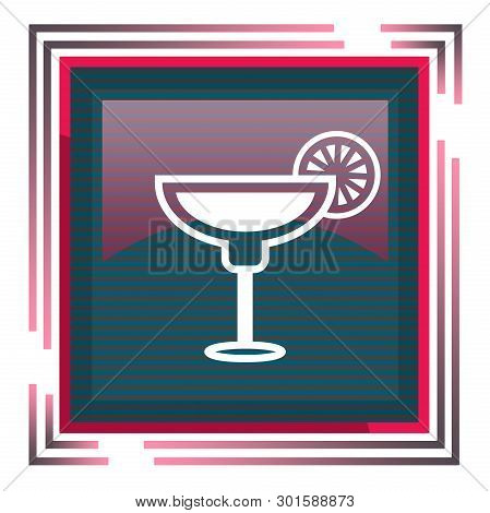 Bakal Icon In Red Square With Stripes On A White Background Illustration Drawing