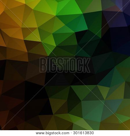 Dark Triangular Background. Layout For Advertising. Eps 10