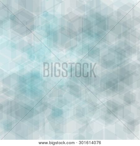 Gray-blue Hexagons. Abstract Vector Background. Presentation Template Eps 10