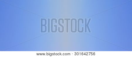 Sky Background Empty Long Blue Banner Of Gradient Skyey Color