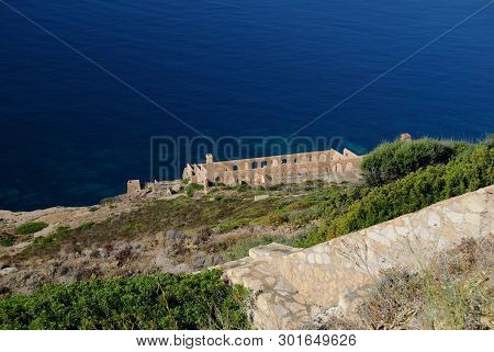 Abandoned Mine Of Nebida, Building Lamarmora, Iglesias