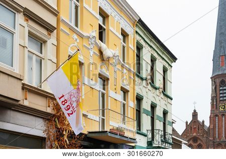VAALS, THE NETHERLANDS - June 10, 2018: Street view of vaals city, Netherlands