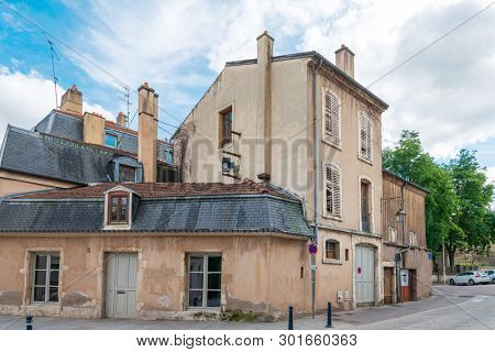 NANCY, FRANCE - June 23, 2018: Antique building view in Old Town Nancy, France