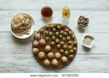 Preparation Of Egyptian Cookies 