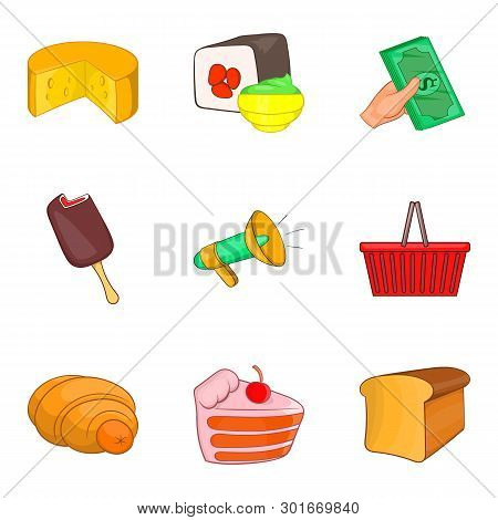 Delicatessen Icons Set Image & Photo (Free Trial) | Bigstock
