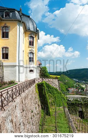 Saale Valley From Rococo Palace In Dornburg, Thuringia, Germany