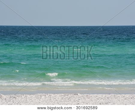 Pensacola Beach in Escambia County Florida, on the Gulf of Mexico, USA