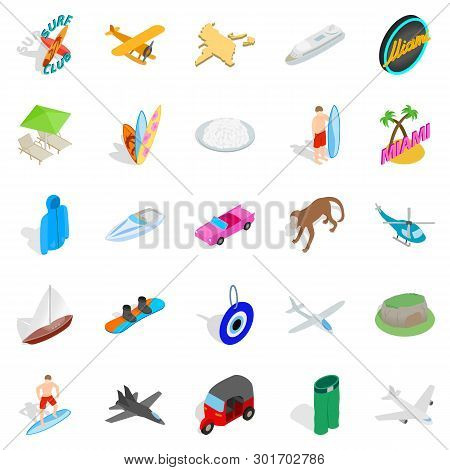 Survive Icons Set. Isometric Set Of 25 Survive Icons For Web Isolated On White Background