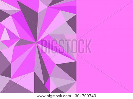 Polygon Beautiful Pink Background For Design Vector Illustration