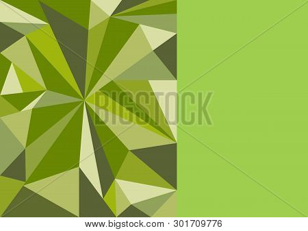Polygon Beautiful Green Background For Design Vector Illustration