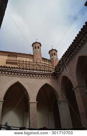December 26, 2013. Mudejar Style Towers Of The Church Of San Pedro Dating In The Xiv Century In Teru