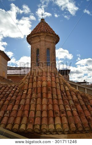 December 26, 2013. Mudejar Style Towers Of The Church Of San Pedro Dating In The Xiv Century In Teru