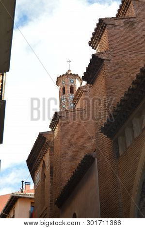 December 26, 2013. Minarets Of The Posterior Facade In The Church Of San Pedro Dating In The Xiv Cen