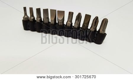 A Row Of Screwdriver Adapters