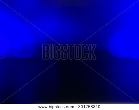 Blur, Abstract Background, Flowing Shades Of Black And Blue, Haze, Nebula. Bokeh.