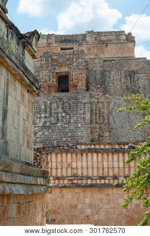 Maya Temple, Of The Ek Balam Archaeological Area, In The Yucatan Peninsula