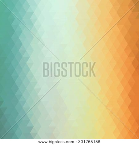 Colored Triangular Background. Template For Business Presentation. Eps 10