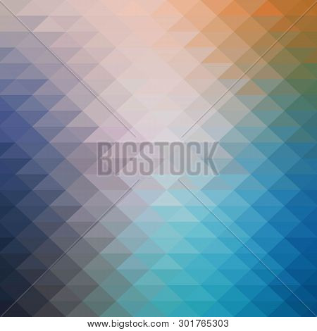 Colored Triangular Background. Template For Business Presentation. Eps 10