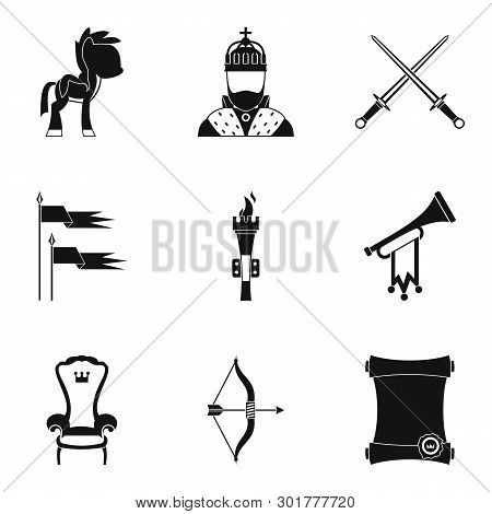 Horsemanship Icons Set. Simple Set Of 9 Horsemanship Icons For Web Isolated On White Background
