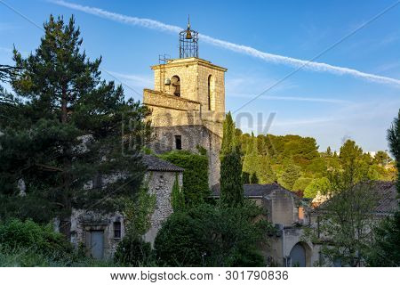 View On Traditional And Medieval Houses In Provence, South Of France, Vacation And Tourist Destinati