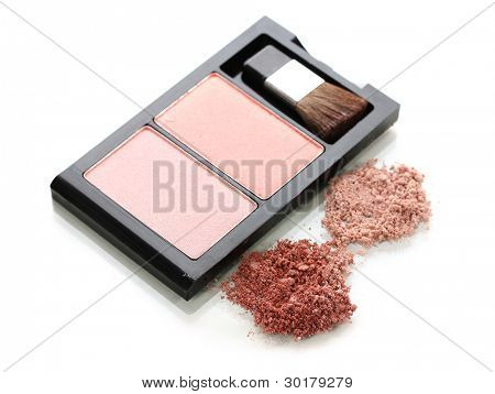 상자 흰색 절연 메이크업 블러셔