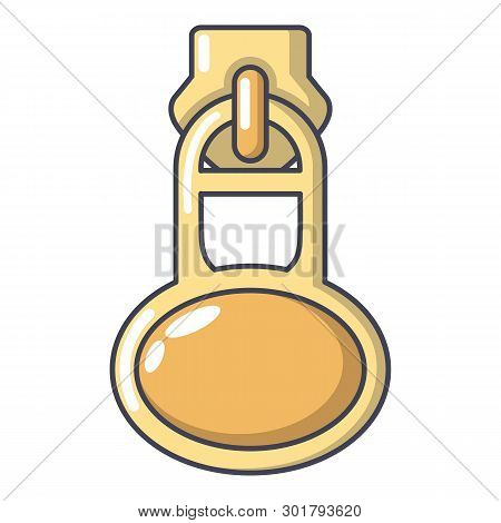 Overcoat Zip Icon. Cartoon Illustration Of Overcoat Zip Icon For Web
