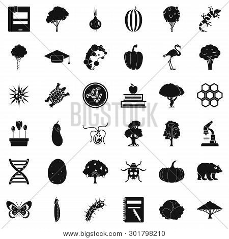 Faunistic Icons Set. Simple Set Of 36 Faunistic Icons For Web Isolated On White Background