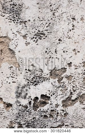 The Old Broken Wall And Brick.