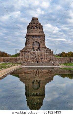 Leipzig, Germany - October 2018: The Monument To The Battle Of The Nations, Memorial Of The Defeat O