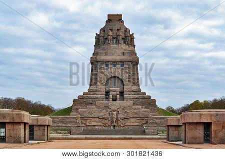 Leipzig, Germany - October 2018: The Monument To The Battle Of The Nations, Memorial Of The Defeat O
