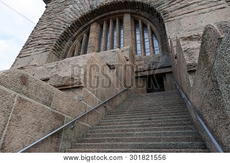 Leipzig, Germany - October 2018: The Monument To The Battle Of The Nations, Memorial Of The Defeat O