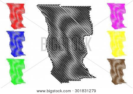 Mendocino County, California (counties In California, United States Of America,usa, U.s., Us) Map Ve