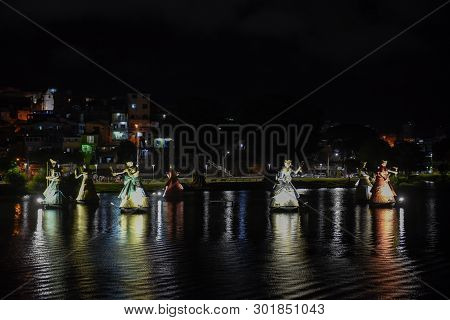 Orishas Fountain Of Salvador Bahia, Brazil