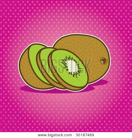 Quivi fresco no fundo pontilhado.