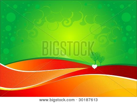 fundo verde-vermelho