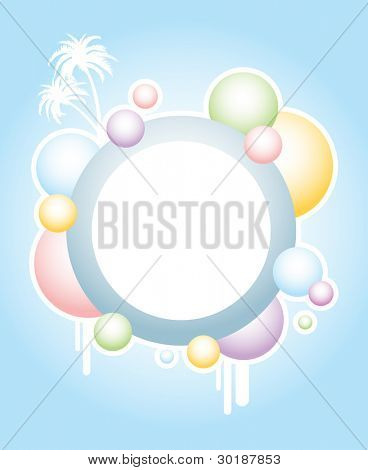 bolhas coloridas abstratas banner série 3