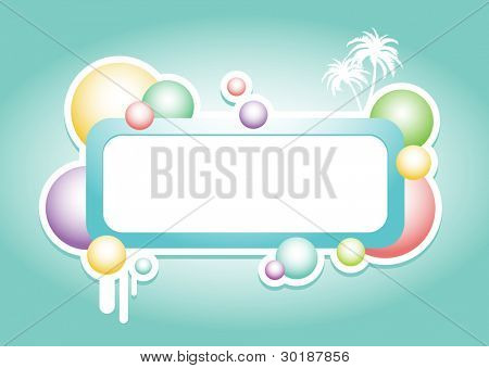 bolhas coloridas abstratas banner série 5